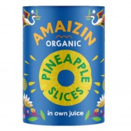 Bio Ananas rondele "fara zahar" 400 ml Amaizin Bio Ananas rondele "fara zahar" 400 ml Amaizin