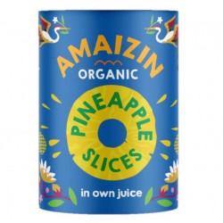 Bio Ananas rondele "fara zahar" 400 ml Amaizin Bio Ananas rondele "fara zahar" 400 ml Amaizin