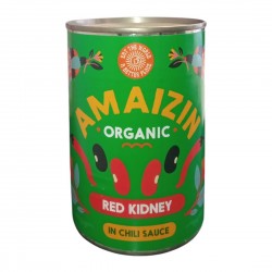 Bio Fasole rosie Kidney in sos de chilli conserva 400g Amaizin Bio Fasole rosie Kidney in sos de chilli conserva 400g Amaizin