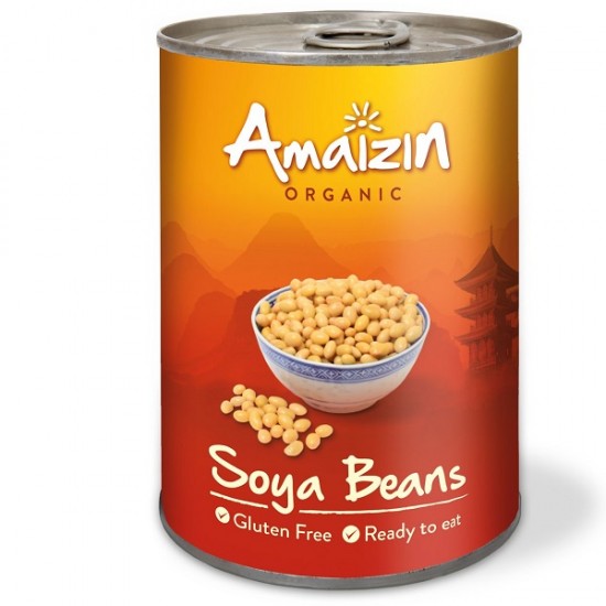 Bio Soia boabe la conserva 400g ,,fara gluten'' Amaizin Bio Soia boabe la conserva 400g ,,fara gluten'' Amaizin