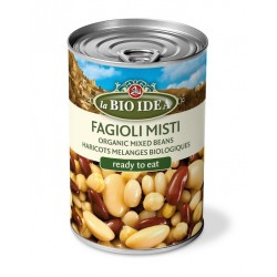 Bio Mix de fasole si naut la conserva 400g Bio Idea Bio Mix de fasole si naut la conserva 400g Bio Idea