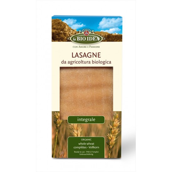 Bio Foi din grau integral pentru Lasagna 250g Bio Idea Bio Foi din grau integral pentru Lasagna 250g Bio Idea