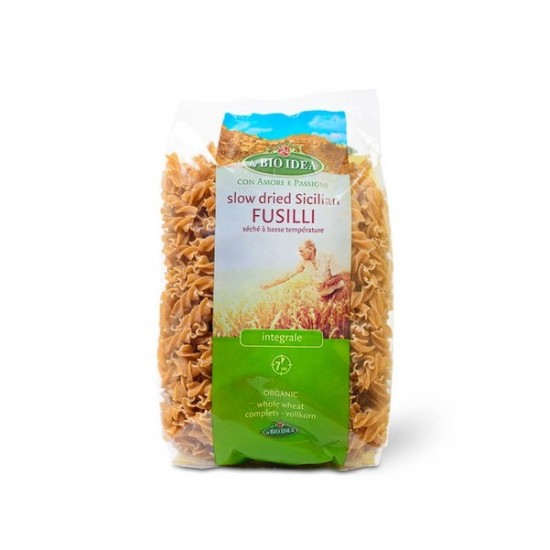 Bio Fusilli "spirale" integrale din grau Sicilian 500g Bio Idea Bio Fusilli "spirale" integrale din grau Sicilian 500g Bio Idea