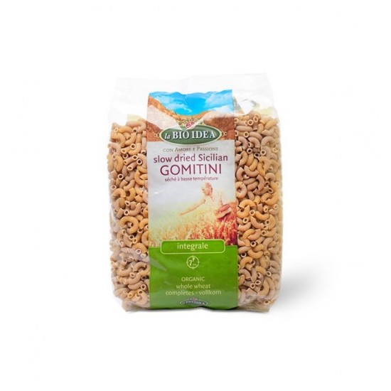 Bio Macaroane din grau integral Sicilian "GOMITINI" 500g Bio Idea Bio Macaroane din grau integral Sicilian "GOMITINI" 500g Bio Idea