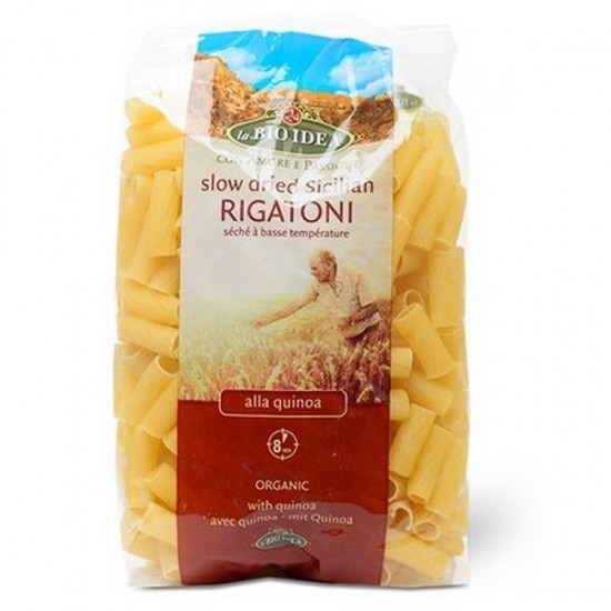 Bio Paste din grau dur Sicilian cu quinoa "RIGATONI' 500g Bio Idea Bio Paste din grau dur Sicilian cu quinoa "RIGATONI' 500g Bio Idea