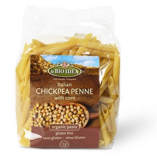 Bio Penne din naut si porumb 250g ,,fara gluten'' Bio Idea Bio Penne din naut si porumb 250g ,,fara gluten'' Bio Idea