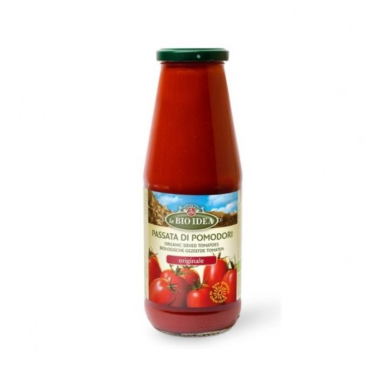 Bio PASSATA din pulpa de rosii 100% 680g Bio Idea Bio PASSATA din pulpa de rosii 100% 680g Bio Idea