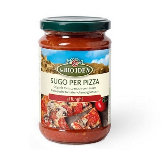 Sos vegetarian pentru pizza cu ciuperci 300g ,,fara zahar'' Bio Idea Sos vegetarian pentru pizza cu ciuperci 300g ,,fara zahar'' Bio Idea