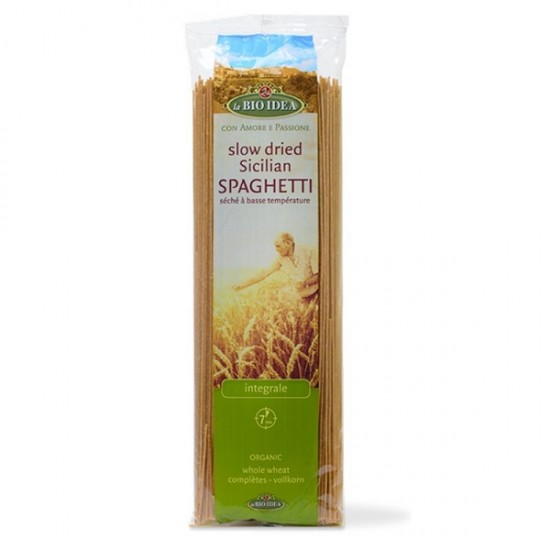 Bio Spaghetti din grau integral Sicilian 500g Bio Idea Bio Spaghetti din grau integral Sicilian 500g Bio Idea