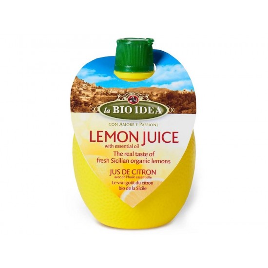 Bio Suc de lamaie LEMON PLUS, cu ulei esential de lamaie 200ml Bio Idea Bio Suc de lamaie LEMON PLUS, cu ulei esential de lamaie 200ml Bio Idea