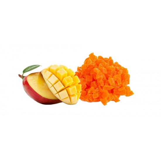 Mango confiat cuburi Bax 5kg - 52 lei / kg