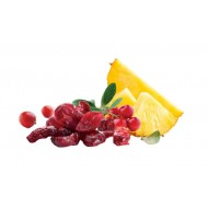 Merisoare fara zahar infuzate cu suc de ananas  200g Merisoare fara zahar infuzate cu suc de ananas  200g