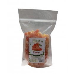 Papaya confiata cuburi 500g Papaya confiata cuburi 500g