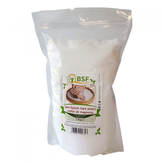 Sare Epsom / sare amara ALIMENTARA 1kg - sulfat de magneziu