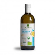 Bio ulei de floarea soarelui presat la rece dezodorizat 1L Crudigno FARA GLUTEN Bio ulei de floarea soarelui presat la rece dezodorizat 1L Crudigno FARA GLUTEN