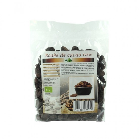 Bio boabe de cacao crude 200g