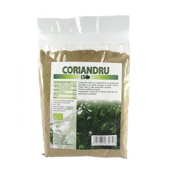 Bio Coriandru pudra 100g