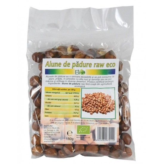 Bio Alune padure crude (rosii) 150g