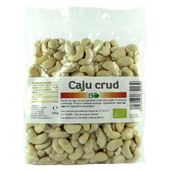 Bio caju crud 200g 