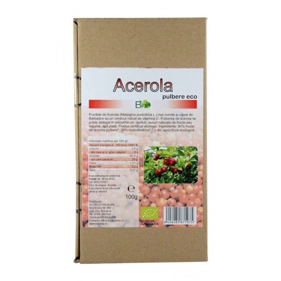 Bio acerola pulbere 100g