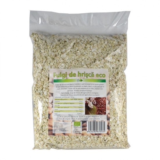 Bio Fulgi de hrisca 500g ,,fara gluten''