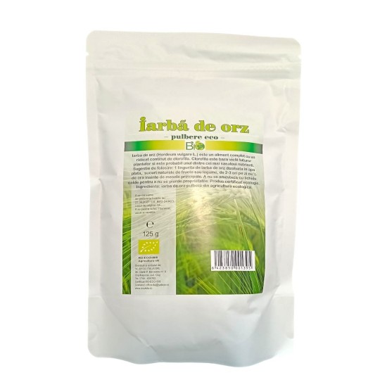 Bio iarba de orz pulbere 125g 