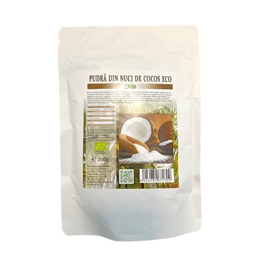 Bio pudra din cocos 200g ,,fara gluten'' Bio pudra din cocos 200g ,,fara gluten''