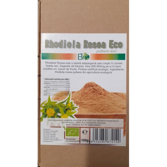 Bio Rhodiola Rosea pudra 100g