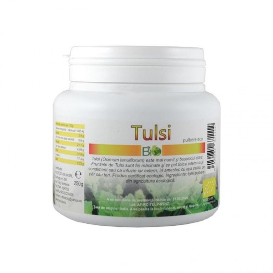 Bio Tulsi (busuioc sfant) pulbere 250g