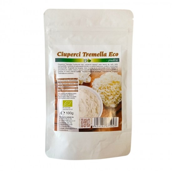 Bio Ciuperci Tremella pulbere 100g Deco Bio Ciuperci Tremella pulbere 100g Deco