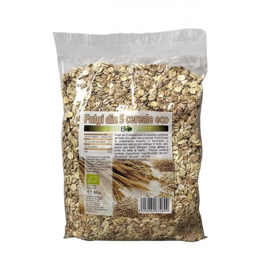 Bio fulgi 5 cereale 500g Bio fulgi 5 cereale 500g