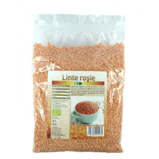 Bio Linte rosie decorticata 500g