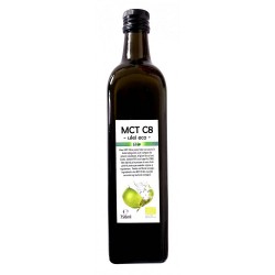 Bio Ulei de cocos MCT C8 presat la rece 750ml ,,trigliceride cu lant mediu''  Bio Ulei de cocos MCT C8 presat la rece 750ml ,,trigliceride cu lant mediu''