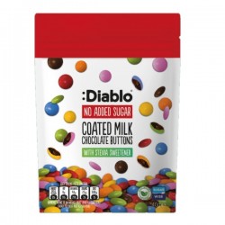 Drajeuri de ciocolata cu lapte 40g ”fara zahar” Diablo Drajeuri de ciocolata cu lapte 40g ”fara zahar” Diablo
