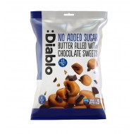 Dropsuri cremoase cu unt si umplutura de ciocolata 75g FARA ZAHAR, FARA GLUTEN Diablo Dropsuri cremoase cu unt si umplutura de ciocolata 75g FARA ZAHAR, FARA GLUTEN Diablo