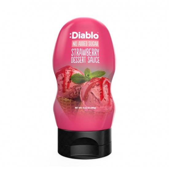 Topping de capsuni, fara adaos de zahar 290ml, Diablo Topping de capsuni, fara adaos de zahar 290ml, Diablo