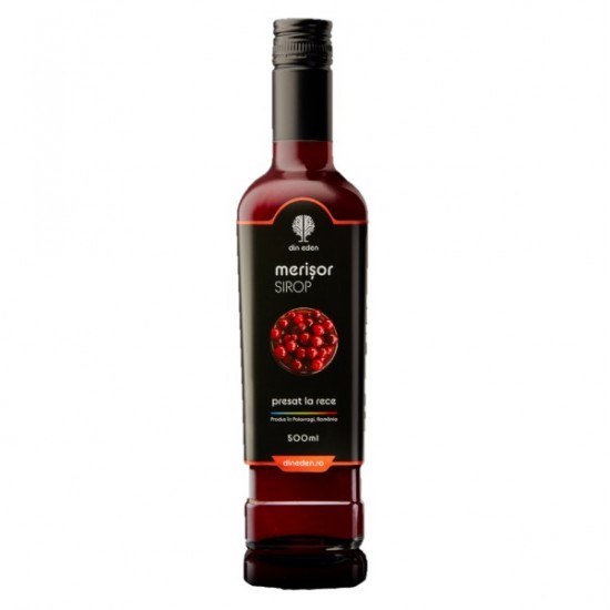 Sirop de merisoare - presat la rece 500 ml Sirop de merisoare - presat la rece 500 ml