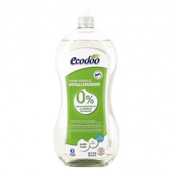 Bio Detergent lichid pentru vase hipoalergenic 1000ml Ecodoo