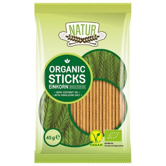 Bio Sticksuri Vegane integrale din alac 45g Natur