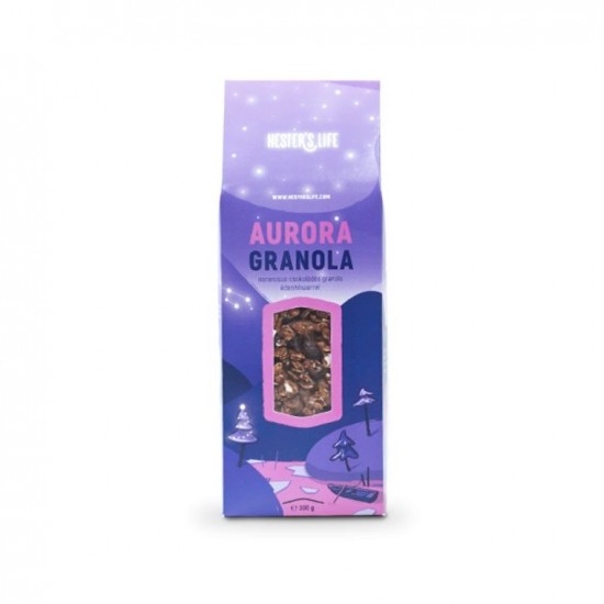 Granola AURORA cu portocale si ciocolata 300g ,,fara zahar, fara gluten” 