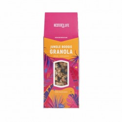 Granola JUNGLE BOOGIE cu afine si zmeura 300g ,,fara zahar, fara gluten”  Granola JUNGLE BOOGIE cu afine si zmeura 300g ,,fara zahar, fara gluten”