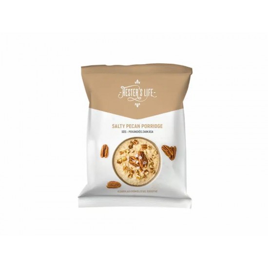 Terci de ovaz englezesc "Porridge" cu nuci pecan sarate 50g ,,fără zahar, fără gluten” 