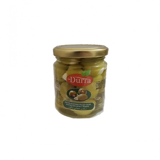 Masline verzi umplute cu migdale, in saramura 200g LaDurra Masline verzi umplute cu migdale, in saramura 200g LaDurra