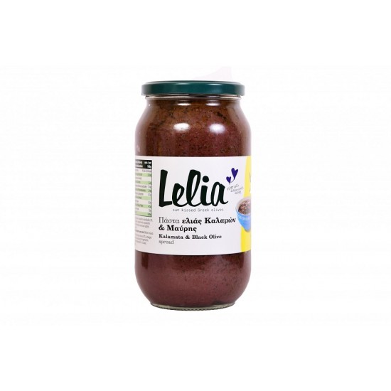 Pasta de masline kalamata & negre 1 kg, Lelia - Grecia