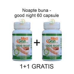 PROMO: 1+1 Noapte buna ,,good night'' 60 capsule MediGrun Germania