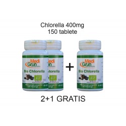 PROMO: 2+1 Chlorella 400mg 300 tablete MediGrun Germania