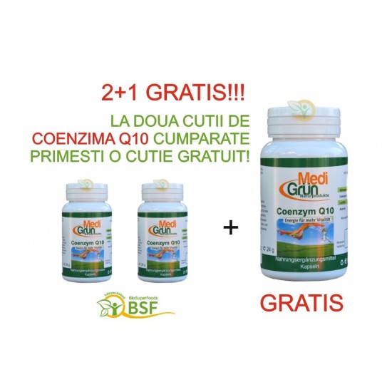 PROMO 2+1 Coenzima Q10 30 cps MediGruen Germania PROMO 2+1 Coenzima Q10 30 cps MediGruen Germania