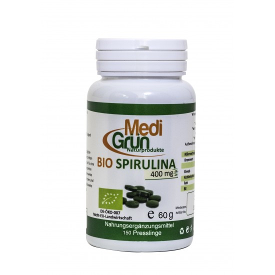 Spirulina 400mg 150 tablete MediGrun Germania