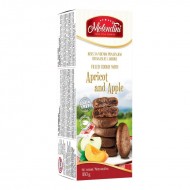 Biscuiti cu umplutura de caise si mere FARA GLUTEN, FARA ZAHAR adaugat, 180g Molendini Biscuiti cu umplutura de caise si mere FARA GLUTEN, FARA ZAHAR adaugat, 180g Molendini