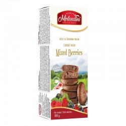 Biscuiti cu umplutura de fructe de padure FARA GLUTEN, FARA ZAHAR adaugat, 180g Molendini Biscuiti cu umplutura de fructe de padure FARA GLUTEN, FARA ZAHAR adaugat, 180g Molendini